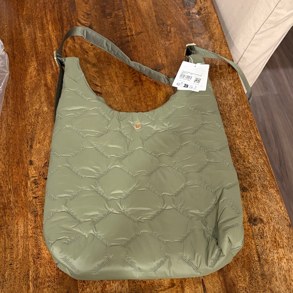 Lululemon Athletica Olive Quilted Tote Bag